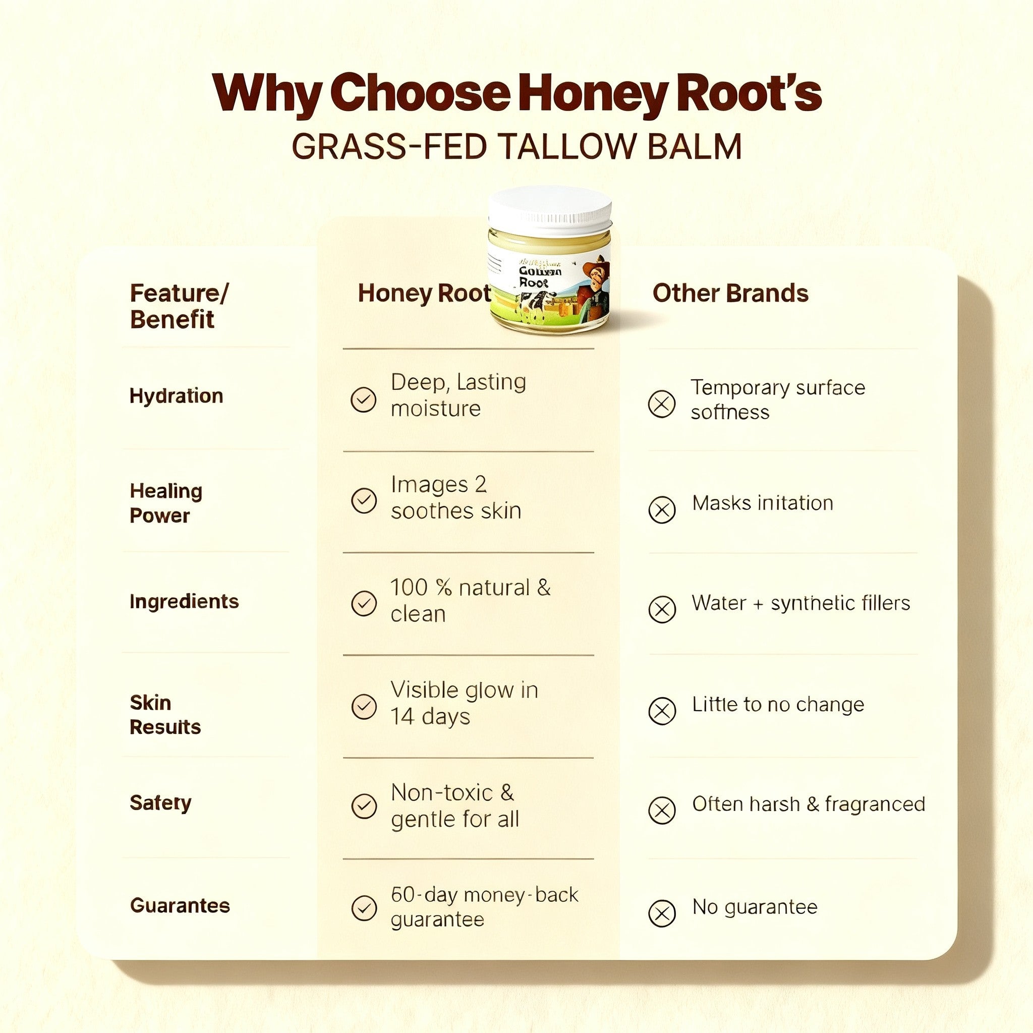 GoldenRoot™ Tallow & Honey Balm